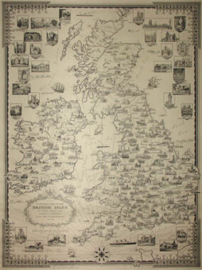 Ernest Dudley Chase, A Pictorial Map of the British Isles
