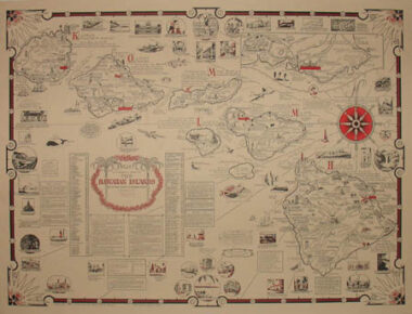 Ernest Dudley Chase, Aloha: A Pictorial Map of the Hawaiian Islands, the United States' Fiftieth State