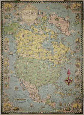 Ernest Dudley Chase, A Pictorial Map of North America