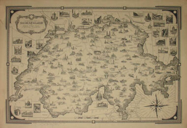 Ernest Dudley Chase, A Pictorial Map of Switzerland