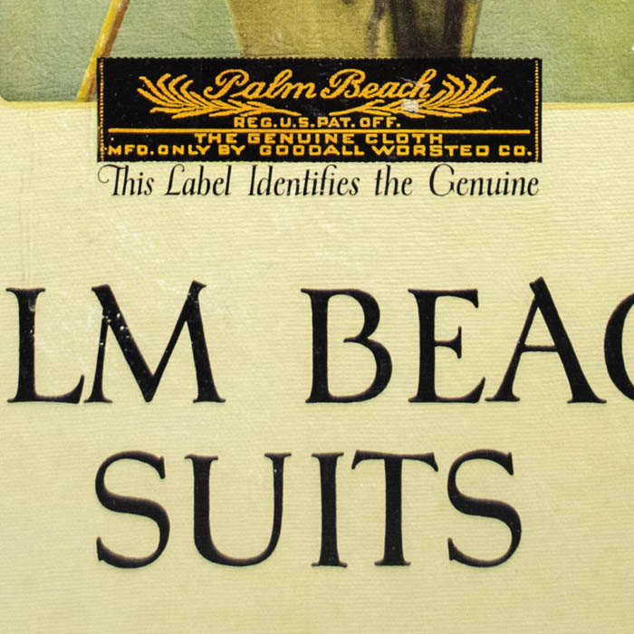 Palm Beach Suits, detail of label
