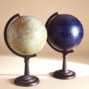 Photo of globes from George Glazer Gallery appearing in Conde Nast Traveler