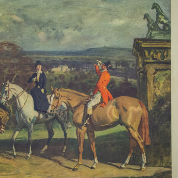 His Old Demesne after Alfred Munnings, detail