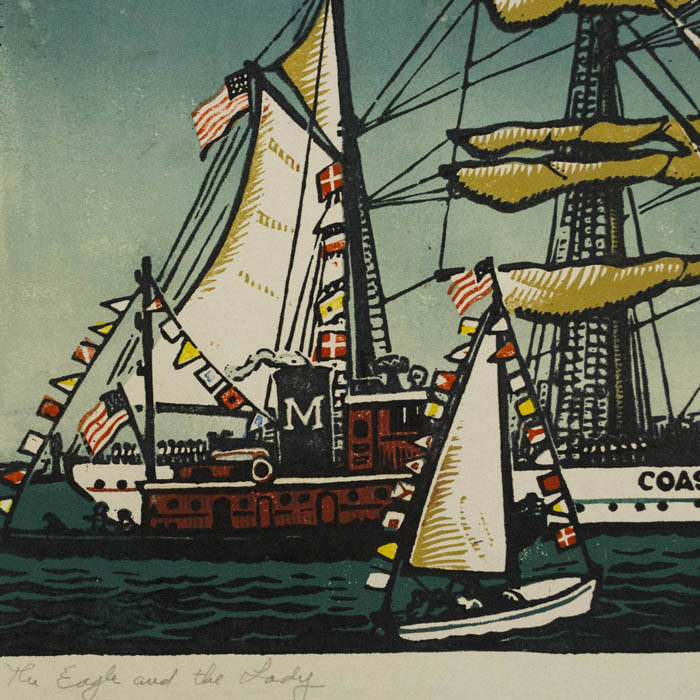 The Eagle and the Lady, detail