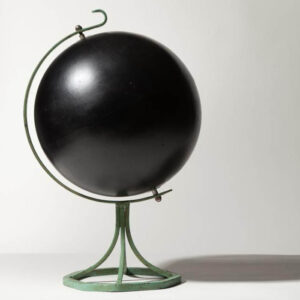 12-inch Slate Globe on Verdigris Stand