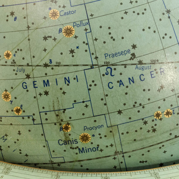 Denoyer-Geppert Company 16-inch Celestial Table Globe, detail