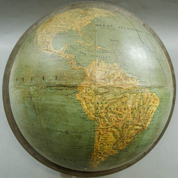 Thury & Belnet 12.25-Inch Terrestrial Relief Globe, detail