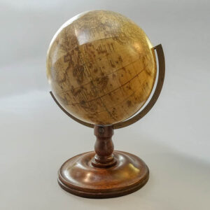 Joslin 6-Inch Terrestrial Globe on Walnut Pedestal Stand, 1846