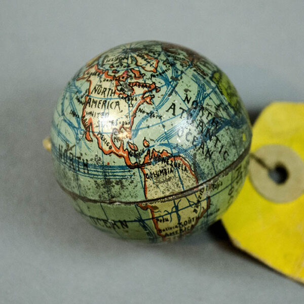 E.J. Schwabe Novelty Company 2-Inch Mailable Souvenir Terrestrial Globe, detail
