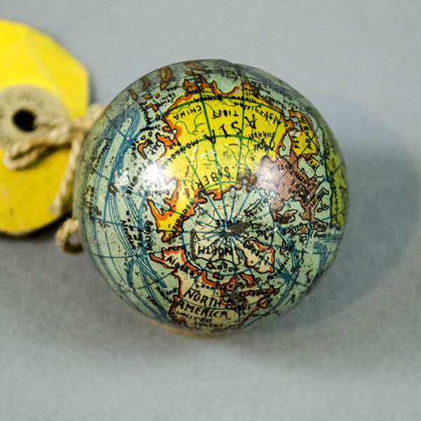 E.J. Schwabe Novelty Company 2-Inch Mailable Souvenir Terrestrial Globe, detail