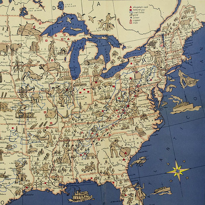 Edward Everett Henry, Our United States, detail