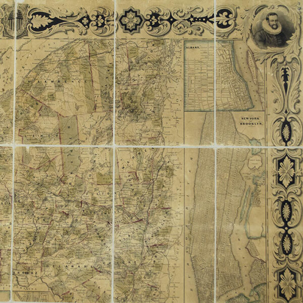 Sherman and Smith, Map of the State of New York, detail