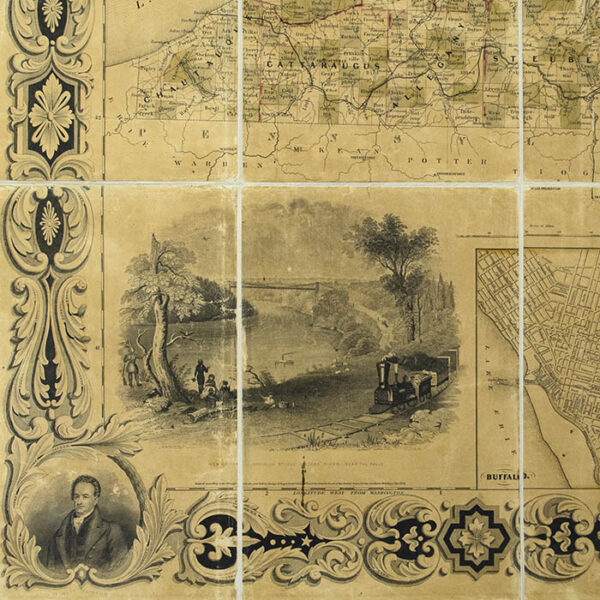 Sherman and Smith, Map of the State of New York, detail