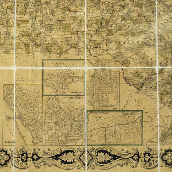 Sherman and Smith, Map of the State of New York, detail