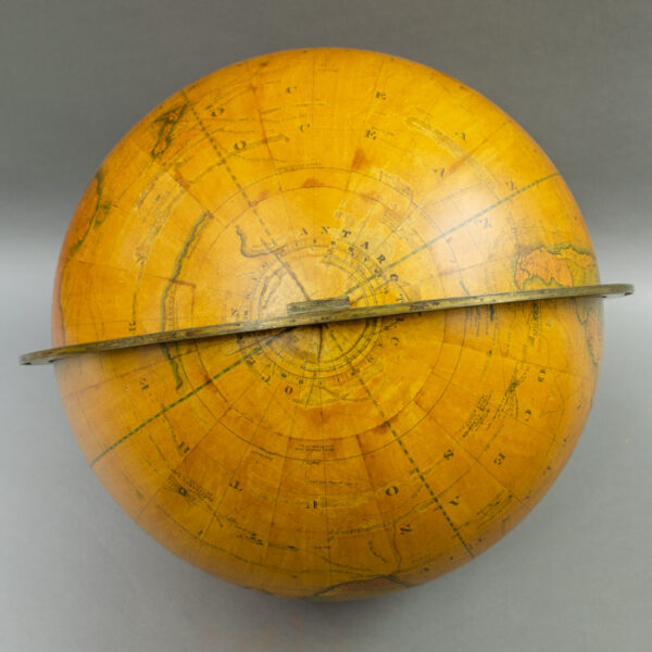 S.R. Gray, successor to James Wilson & Sons, 13-inch Terrestrial Table Globe, detail
