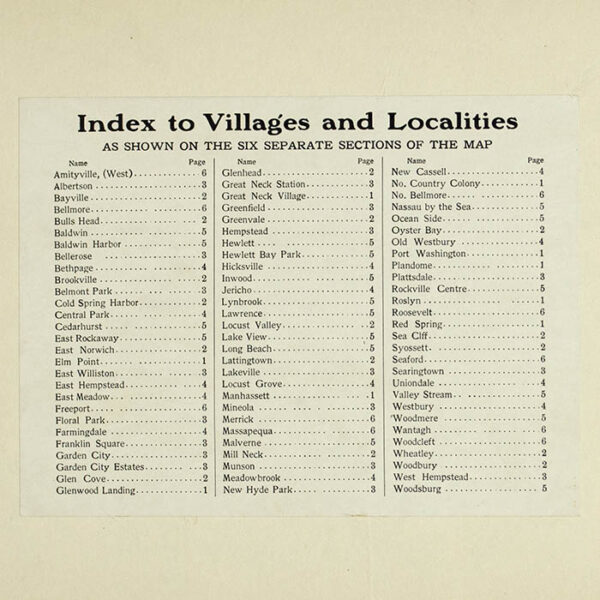 E. Belcher Hyde, Real Estate Map, Nassau County, Long Island, N.Y., Library Form, detail