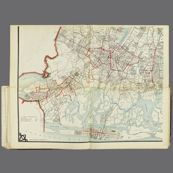 E. Belcher Hyde, Real Estate Map, Nassau County, Long Island, N.Y., Library Form, lower left map