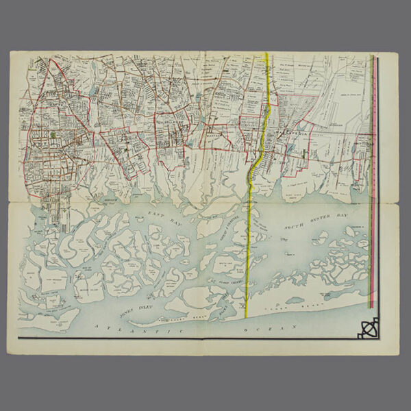 E. Belcher Hyde, Real Estate Map, Nassau County, Long Island, N.Y., Library Form, lower right map