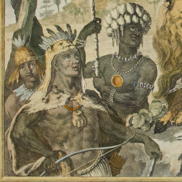 Gottfried Bernhard Göz, Allegory of Africa from The Four Continents, detail