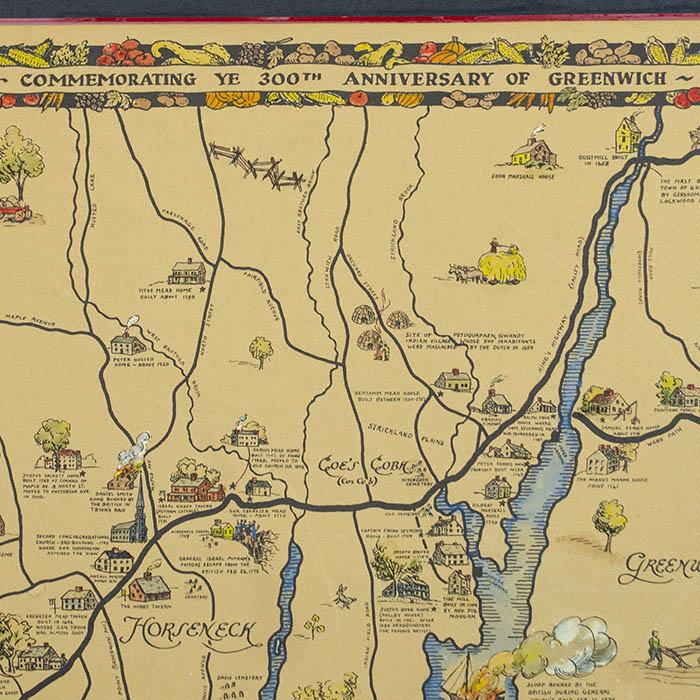 Greenwich Connecticut at the Time of Ye Revolution, 1775-1800, detail