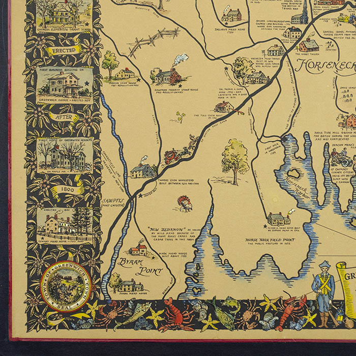 Greenwich Connecticut at the Time of Ye Revolution, 1775-1800, detail