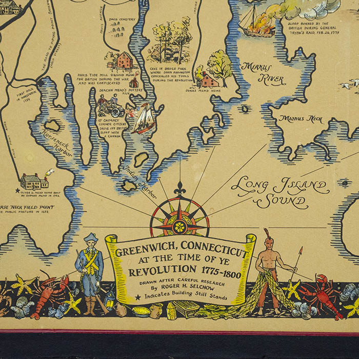 Greenwich Connecticut at the Time of Ye Revolution, 1775-1800, detail