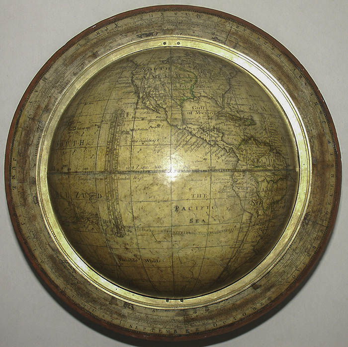 Bardin 9-Inch Terrestrial Table Globe, detail