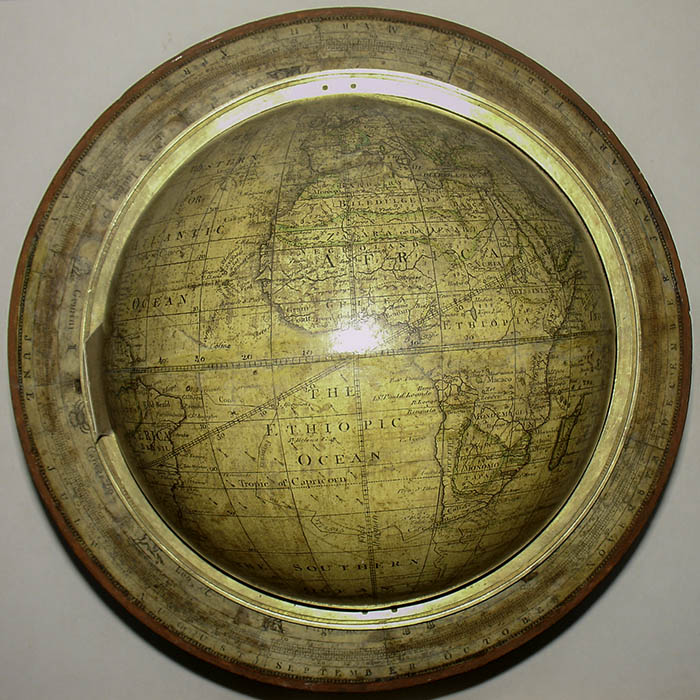 Bardin 9-Inch Terrestrial Table Globe, detail