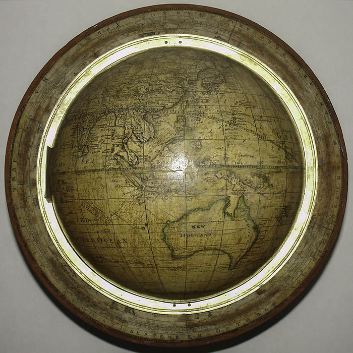 Bardin 9-Inch Terrestrial Table Globe, detail