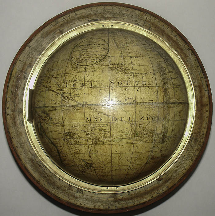 Bardin 9-Inch Terrestrial Table Globe, detail