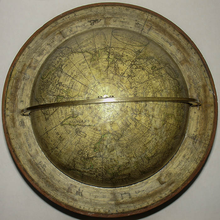 Bardin 9-Inch Terrestrial Table Globe, detail