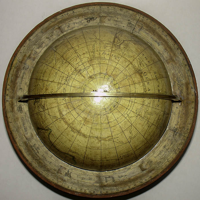 Bardin 9-Inch Terrestrial Table Globe, detail