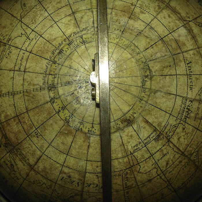 Bardin 9-Inch Terrestrial Table Globe, detail