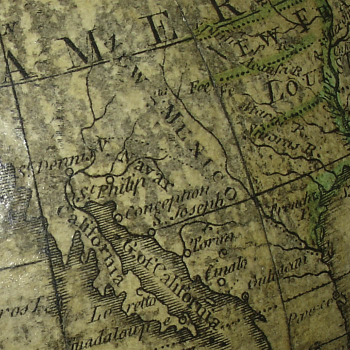 Bardin 9-Inch Terrestrial Table Globe, detail