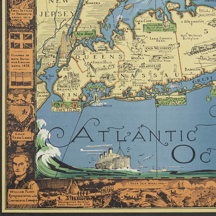 A Map of Long Island, detail