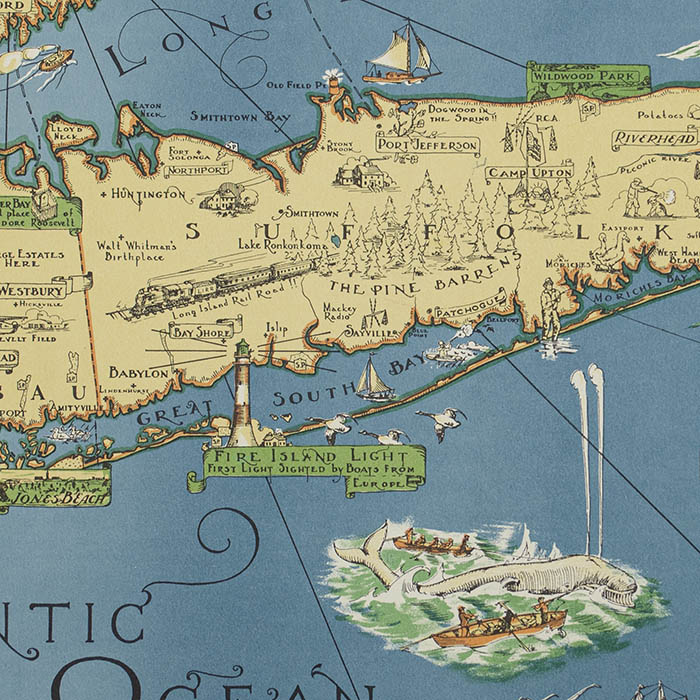 A Map of Long Island, detail