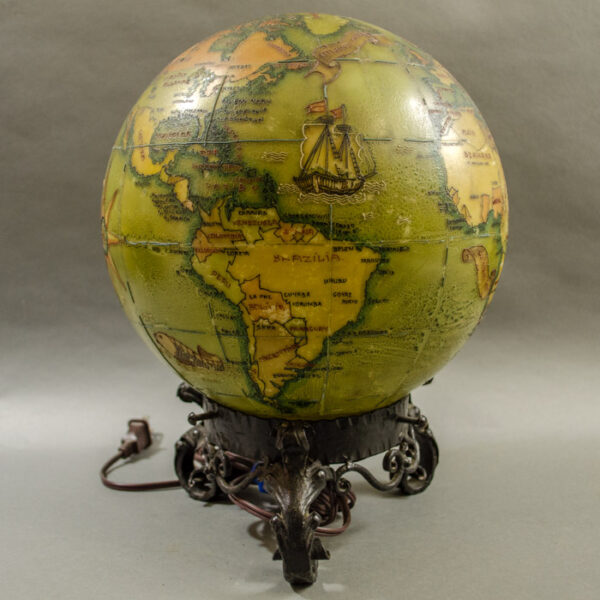 Hungarian 9.5-Inch Terrestrial Illuminated Globe