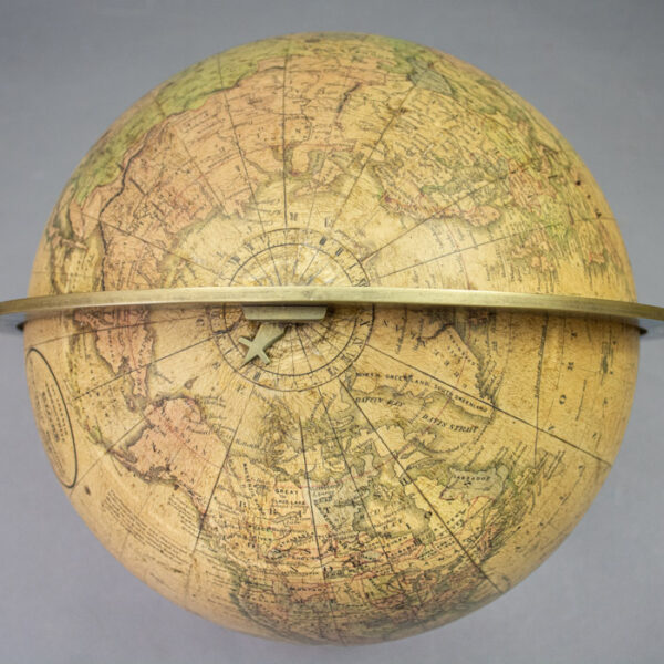 Franklin, Moore & Nims, Terrestrial World, 10-Inch Table Globe, detail