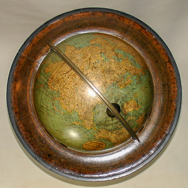 Case's 12-Inch Library Globe, detail