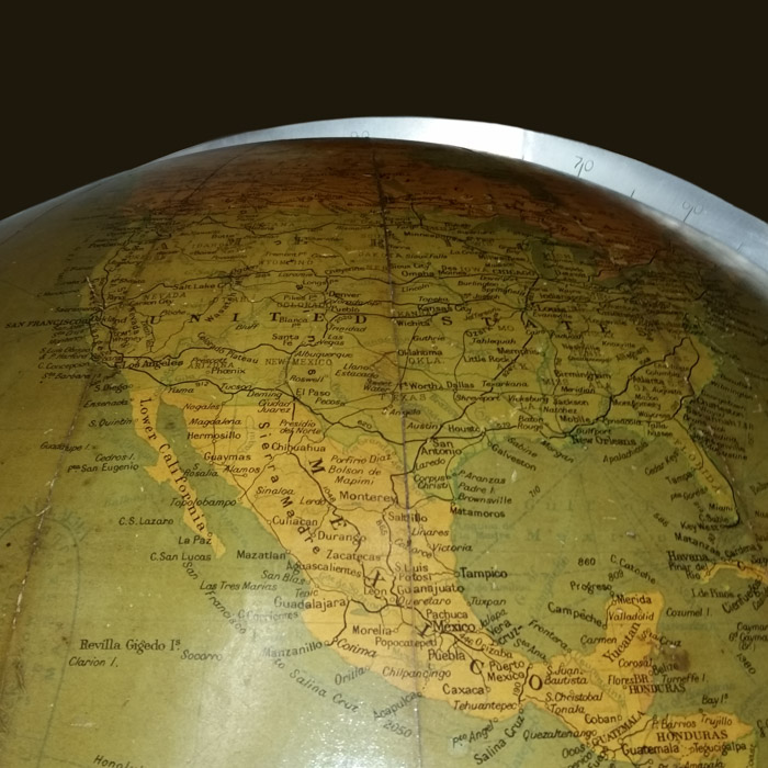 Philips' 30-Inch Terrestrial Globe, detail