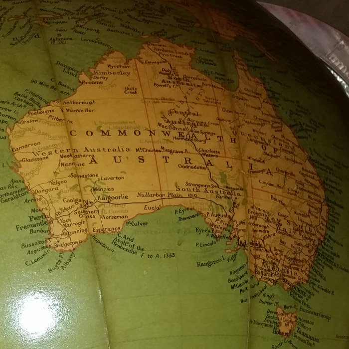 Philips' 30-Inch Terrestrial Globe, detail