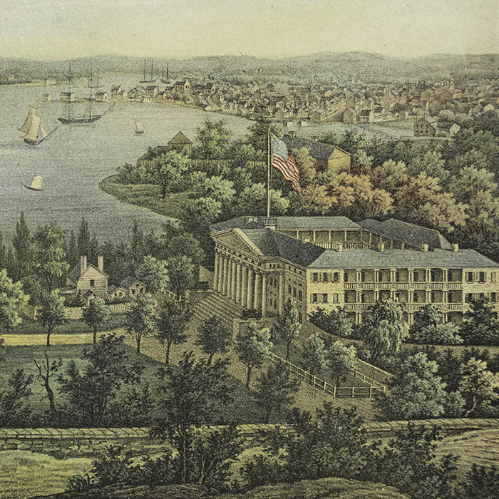 Views of Norfolk and Portsmouth from the U.S. Naval Hospital, detail