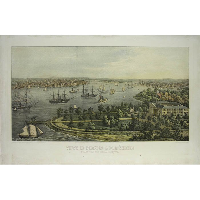 Views of Norfolk and Portsmouth from the U.S. Naval Hospital