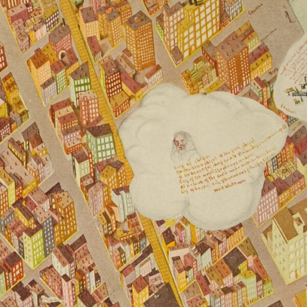 Map of Greenwich Village made for The Whitney Studio Club, detail