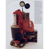 "Travelling in Style" layout with globe at top borrowed from George Glazer Gallery