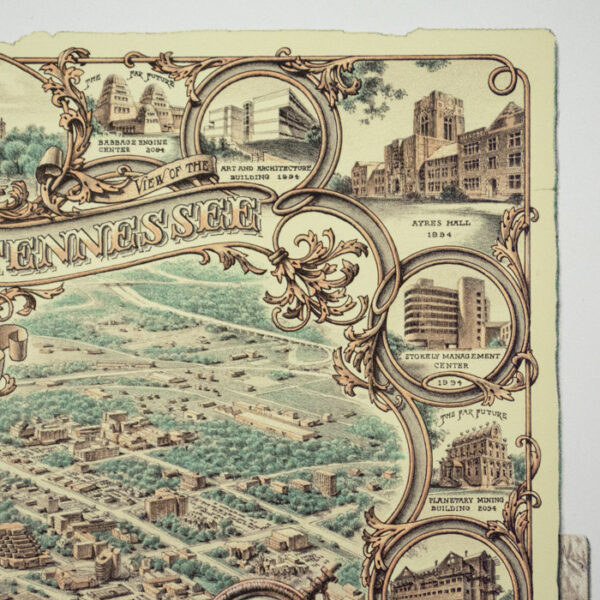 University of Tennessee, from the Southeast, on the Occasion of Its Bicentennial Anniversary, 1794-1994, detail