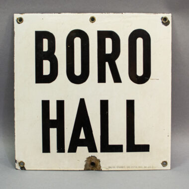 Targa Metallo New York – Stazione City Hall Della Metropolitana Di Brooklyn, 20x30 Cm, Decorazione Vintage Per Parete, Stile Subway