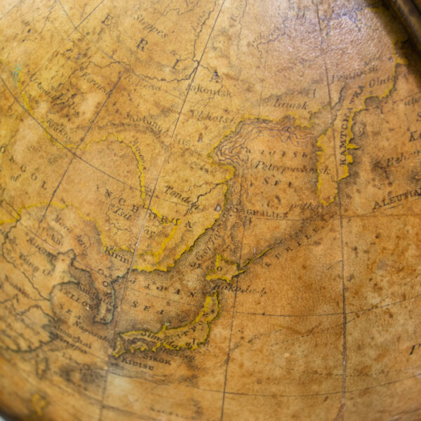 A.H. Andrews & Co./ O.D. Case & Co. 8-Inch Terrestrial Table Globe, detail