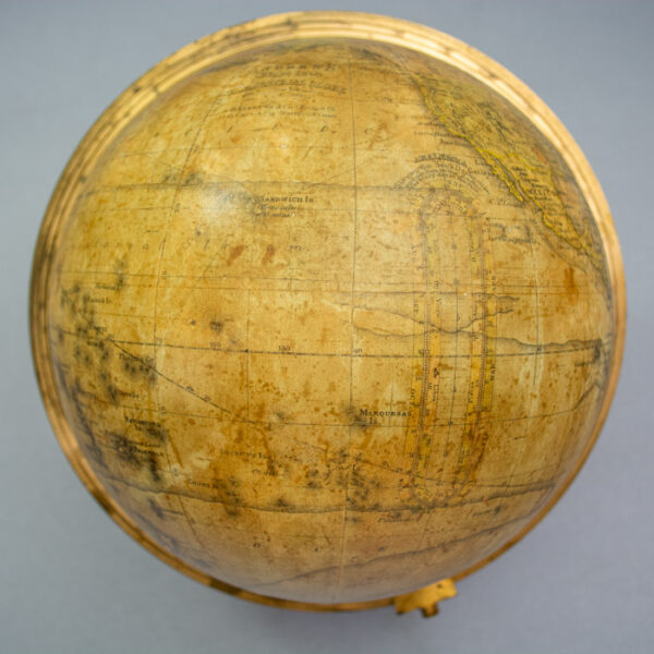A.H. Andrews & Co./ O.D. Case & Co. 8-Inch Terrestrial Table Globe, detail