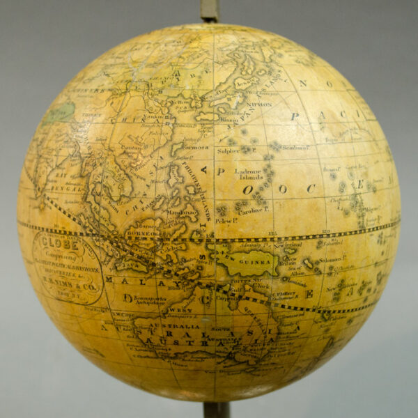 Franklin Globes/ H.B. Nims & Co. 6-Inch Terrestrial Table Globe, detail